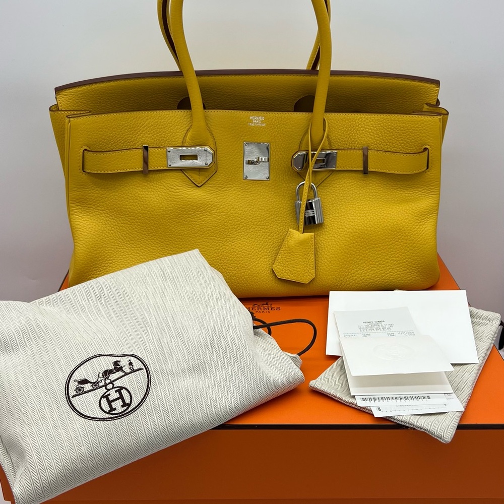 Authentic Hermes Clemence leather JPG birkin 42cm